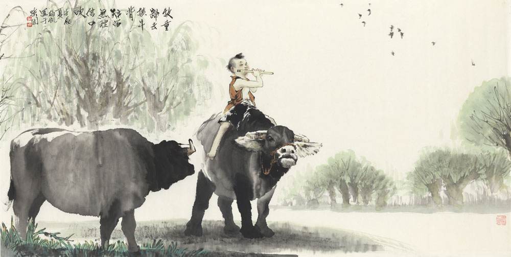 【必读诗词】《千家诗》精选集-《村晚》